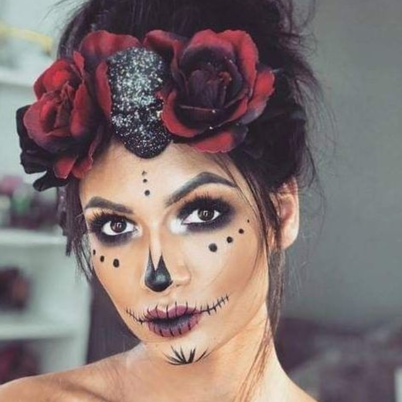 Maquiagem de Halloween: Caveira Mexicana